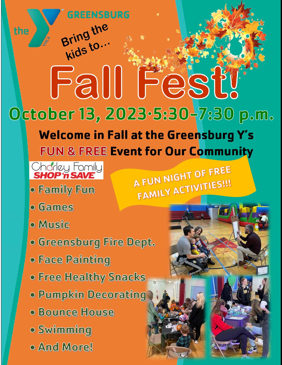 FALL FEST 2023-October 13 from 5:30-7:30 p.m.