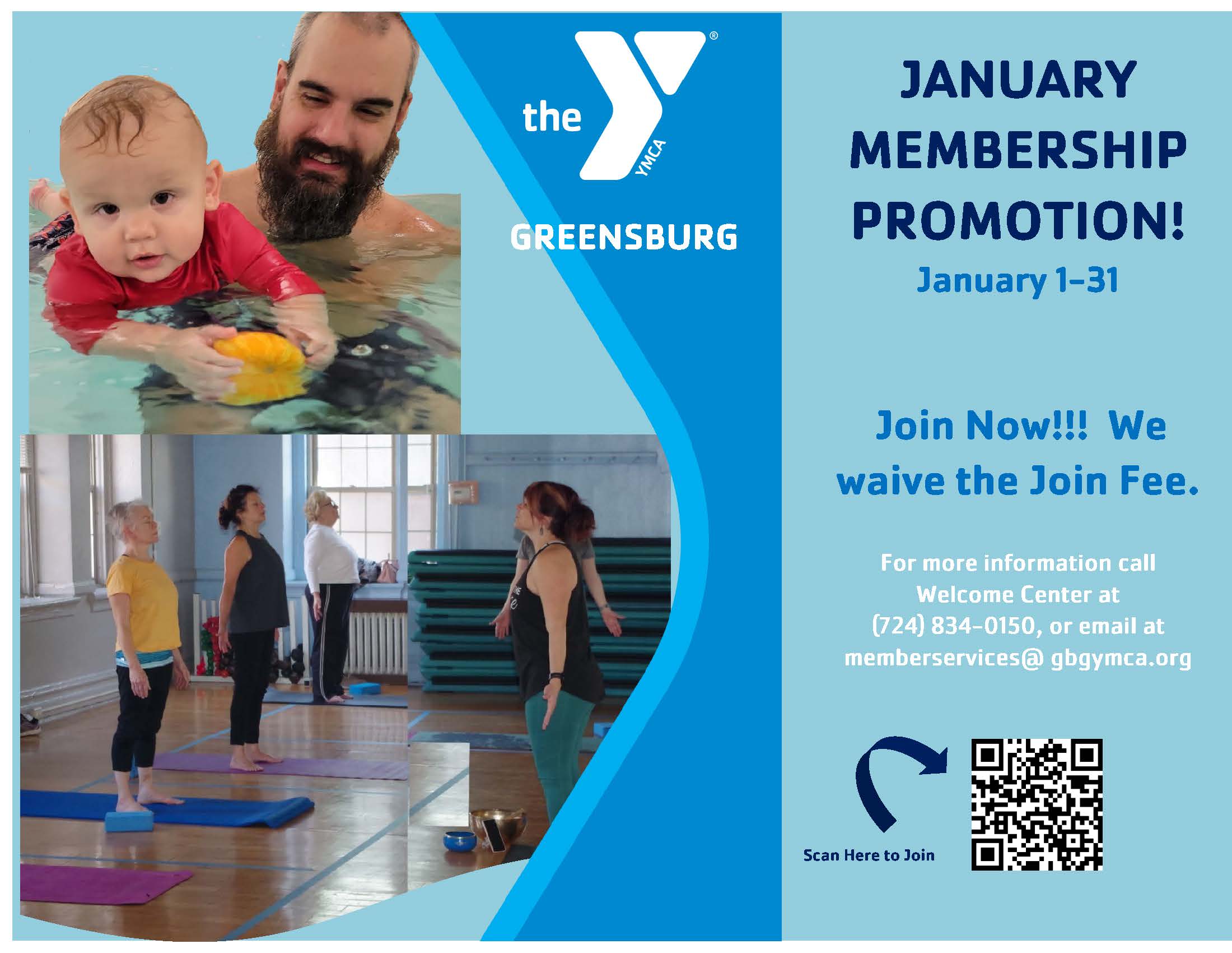 MEMBERSHIP PROMOTIONWAIVE THE JOIN FEE YMCA of Greensburg, PA