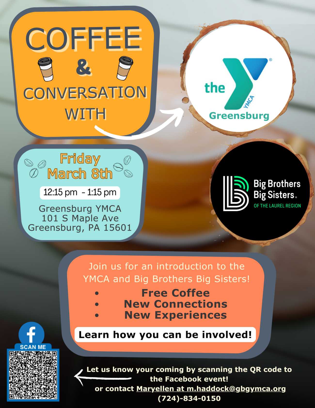 Coffee & Conversation March 2023 - YMCA of Greensburg, PA | YOUTH ...